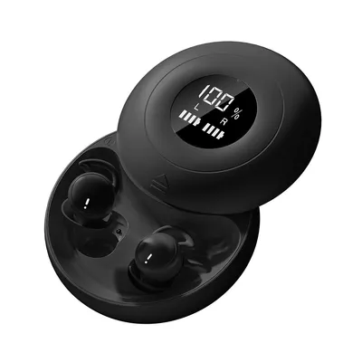 Produktbild von Schlafkopfhörer, Mini Kopfhörer zum Schlafen Kabellose Bluetooth 5.4 Flüssiges Silikon kopfhörer schlafenfür Seitenschläfer, Leistungsanzeig