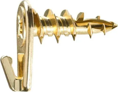 Imagen del producto de Tornillo para placas de yeso, 10,5 x 27 mm, latón, paquete de 4 unidades