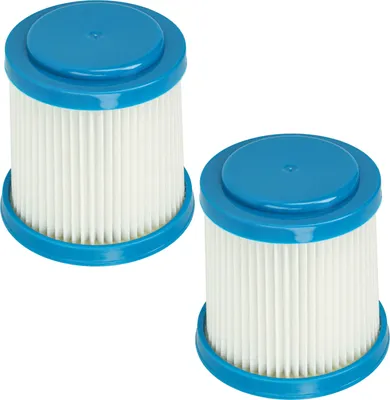 Produktbild von vhbw 2 Staubsaugerfilter kompatibel mit Black & Decker FEJ520JF, SVJ520B, FEJ520JFS, SVJ520BFS Staubsauger - HEPA-Filter/Faltenfilter Blau Weiß