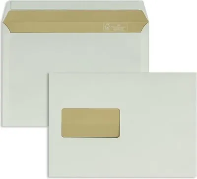 Produktbild von Briefumschläge Biotop3 C5 90g/qm haftklebend Fenster VE=500 Stück creme