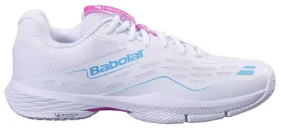 Productafbeelding van BABOLAT SENSA RISE padel schoenen voor dames, wit/roze, maat 10