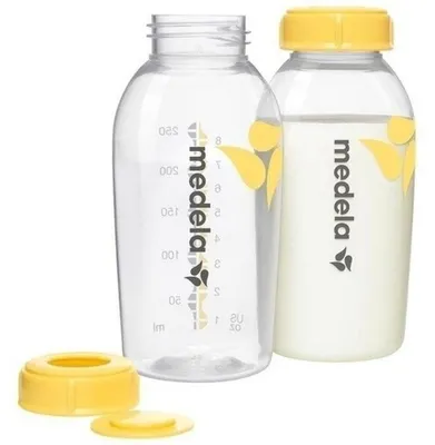 Image de Lot de 2 biberons de recueil Medela 150 ml - Conservation lait maternel