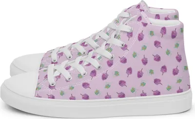 Produktbild von Mr. & Mrs. Panda Sneaker Damen Wein Trauben Größe 43 - Violett - Geschenk, Weinreben, Muster, Damenschuhe, Stoffsneaker, Freizeitschuhe, Weintrauben, Damensneaker