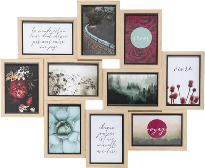 A collage of 10 framed photos, arranged in a grid.