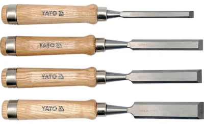 Produktbild von Stechbeitelsatz CrV 10 16 20 25 mm Holzarbeit, Schleifmesser, Schnitzwerkzeug
