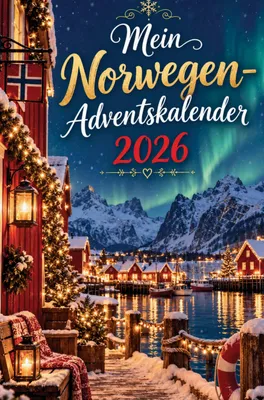 Produktbild von Adventskalender Norwegen mit 24 Türchen: kuriose Fakten, nordische Traditionen und Rätsel