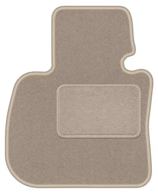 Productafbeelding van Velours bestuurdersmat voor BMW 2-serie F45 vanaf 2015 – beige, op maat – Wielganizator LUX