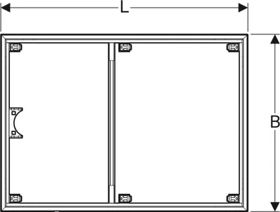 Zdjęcie produktu dla Geberit 154.490.00.1, 1200 mm, 1200 mm, 30 mm