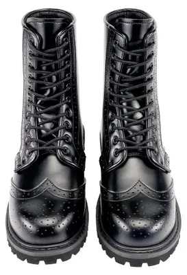 Produktbild von Brandit Boot Uni Budapester 10 Eyes schwarz Basics Leder EU42