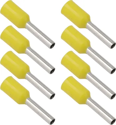 1000ks E1008 Izolované ferule terminál medené PVC Pin Cord End konektor pre elektronický priemysel
