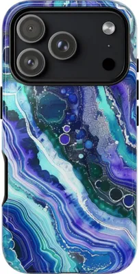 Produktbild von Blau-violette Geodenwirbel – Hülle Kompatibel mit iPhone 17 Pro
