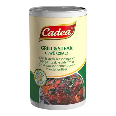 Zdjęcie produktu dla Cadea – sól przyprawowa do steków z grilla (15 x 150 g)