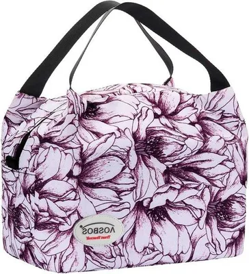 Obrázek produktu pro Izolovaná krabička na oběd pro ženy, Lunchtote, chladicí taška na jídlo, pro páry, s květinovým vzorem