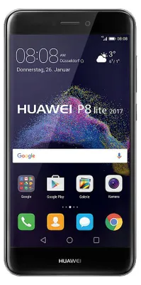 Produktbild von Deutsche Telekom Huawei P8 lite 2017 16 GB Smartphone - 13,2 cm (5,2 Zoll) LCD Full HD 1080 x 1920 - 3 GB RAM - Android 7.0 Nougat - 4G - Schwarz - Bar - 1 SIM Support - Deutsche Telekom - Rear Camera: 12 Megapixel - 3000 mAh Akku - Near Field Kommunikation