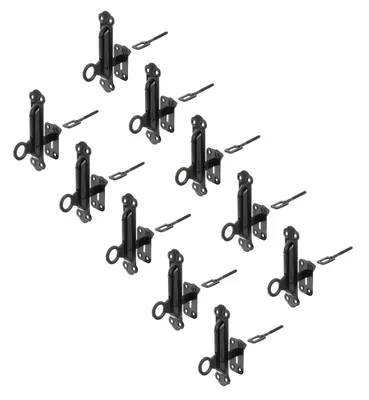Produktbild von Alberts 10x Fensterladen-Feststeller, 150 x 38 mm, schwarz, zinkphosphatiert
