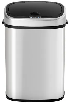 Produktbild von HOMCOM Automatik Mülleimer Abfalleimer mit Infrarotsensor Kücheneimer Silber