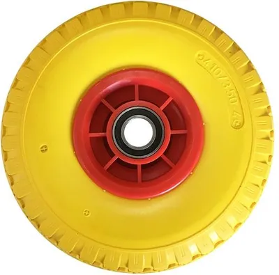 Obrázok produktu pre 260 mmPolyuretánVollgummi Ersatzrad (3,50-4) Ersatzreifen für Sackkarren 90x25 mm