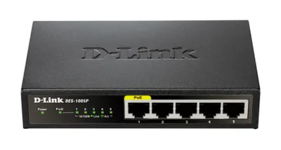 Produktbild von D-Link DES-1005P 5-port PoE Fast Ethernet Desktop Switch