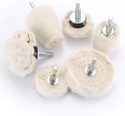 Produktbild von Polierscheibe für bohrmaschine,  polieraufsatz 6 pcs bürsten satz konischer Polier Wheel Polierkegel Polishing Buffing Pad Für Manifold Aluminium Edelstahl Chrom usw