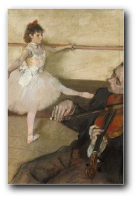 Produktbild von Kunstdruck „Die Tanzstunde“ von Edgar Degas – 30 x 45 cm – ungerahmt