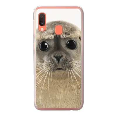 Produktbild von MuchoWow® Handyhülle Schutzhülle Hülle für Samsung Galaxy A20e Jungen - Robbe - Kinder - Mädchen - Tiere Silikon Softcase Handy Hülle - Abdeckung