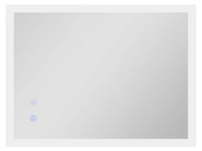 Image de Miroir de salle de bain, éclairage LED à intensité variable, fonction anti-buée, argent