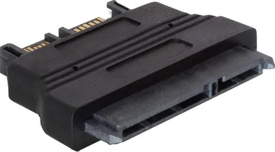 Produktbild von DeLOCK Adapter SATA, SATA 22-pin FM, SATA 13-pin M, Schwarz