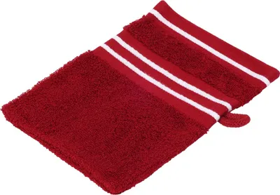 Produktbild von Waschhandschuh - Rot - 16 x 21 cm - Baumwolle