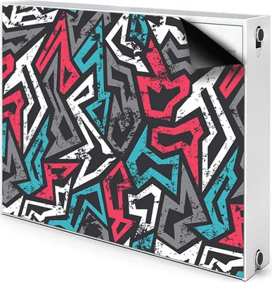 Produktbild von Magnet Heizkörperverkleidung Heizkörper-Abdeckung Heizung Heizkörper 100x60 cm  - Graffiti