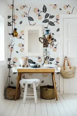 Produktbild von Coloray Fototapete 290x290 cm Vlies-Fototapete - Weinleseblumen