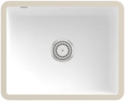 Immagine prodotto di Villeroy & Boch Subway 60 - Lavello in Vetroceramica 55x44 cm, CeramicPlus, Bianco pietra 331001RW