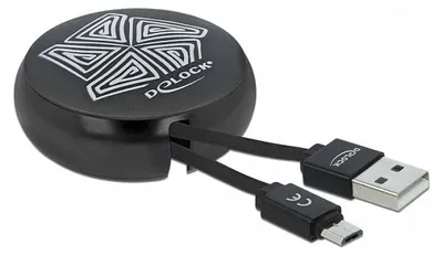 Obrázok produktu pre DeLOCK 85818, 0,92 m, USB A, USB C, USB 2.0, Čierna