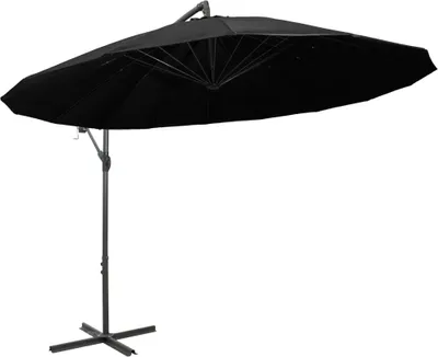 Produktbild von vidaXL Ampelschirm Schwarz 3 m Aluminium-Mast