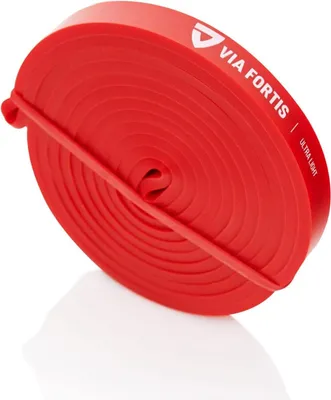 Zdjęcie produktu dla VIA FORTIS® Premium Resistance Band + instrukcja ćwiczeń i torba (ULTRA LIGHT: 4kg-12kg) - Opaski oporowe / opaski do podciągania i pomoc w podciąganiu / opaski fitness