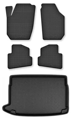 Immagine prodotto di Tappetini a vasca + bagagliaio per Volkswagen Polo V 2009-2017 hatchback 5 pezzi