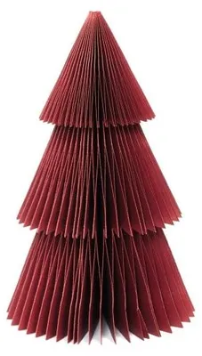 Obrázok produktu pre Len prírodné – Vianočný stromček z včelieho vosku – Červený – 20 cm