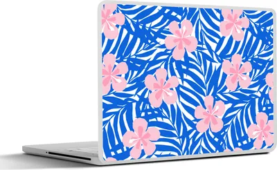 Produktbild von MuchoWow® Laptop Aufkleber Sticker Cover Hawaii - Blüte - Tropisch - Muster 30x22 cm - Laptop-Sticker