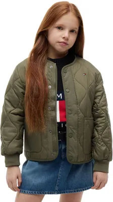 Zdjęcie produktu dla Kurtka pikowana uni dla dzieci Tommy Hilfiger KS0KS00751, inne kurtki, kolor: zielony (Ghost F)