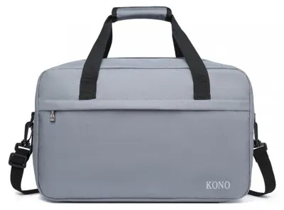 Produktbild von Kabinentasche 40x30x20 für Ryanair & Wizz Air, Handgepäcktasche, Underseat Bag, Reisetasche hellgrau, Kebo