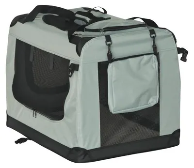 Produktbild von Rebel RA-1302 Faltbare Transporttasche für Tiere, M 60 x 42 x 42 cm, grau
