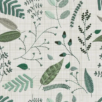 Produktbild von OUTDOOR DEKOSTOFFE OXFORD - Motiv Blätter und Zweige I DR082