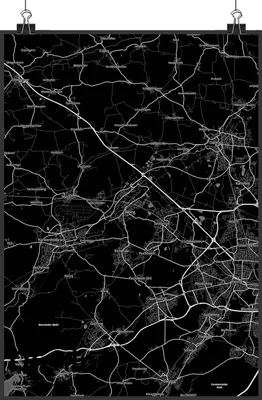 Produktbild von Mr. & Mrs. Panda Bild Olching DIN A2 - Geschenk, Stadt Dorf Karte Landkarte Map Stadtplan, Kunstdruck, Plakat, Posterdruck, drucke, Wandbild