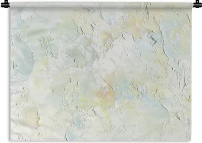 Produktbild von MuchoWow® Wandteppich Wandbehang Ölgemälde weiß 60x45 cm Tapisserie Dekoration Wandtuch - Das Schlafzimmer