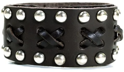 Produktbild von CJBB1923 Herren Armband Leder braun 21 cm