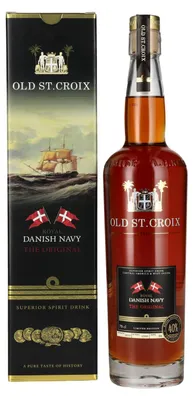 Produktbild von Old St. Croix A.H. Riise Royal DANISH NAVY Superior Spirit Drink 40% Vol. 0,7l in Geschenkbox
