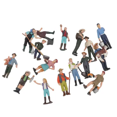 Produktbild von Bauernhof Charakter Modell,Bauernhof Charakter Modell Set,Bauernhof Figur Modell,Landwirt Miniatur Spielzeug,Rollenspiel Figur,Plastik Modell Spielzeug