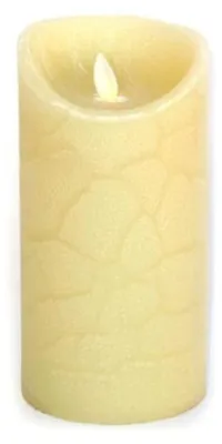 Zdjęcie produktu dla Zestaw 2 sztuk świec LED o średnicy 7,5 cm i wysokości 12,5 cm, z timerem 12-godzinnym, zasilanych bateriami AAA