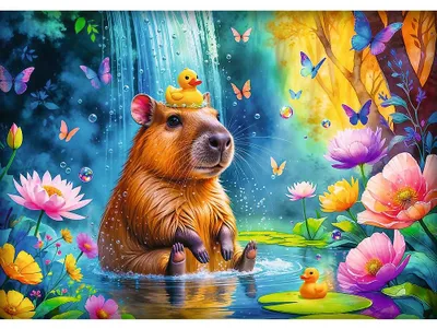 Produktbild von TREFL Puzzle Kapybara 1000 dks
