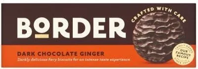 Produktbild von Border Dark Chocolate, Ginger Biscuits / Ingwer Kekse mit dunkle Schokolade, 150g