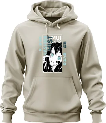 Produktbild von Muichiro Tokito Nebel Hashira Kimetsu no Yaiba Anime Manga Uni Hoodie Kapuzenpullover, Natur, S
